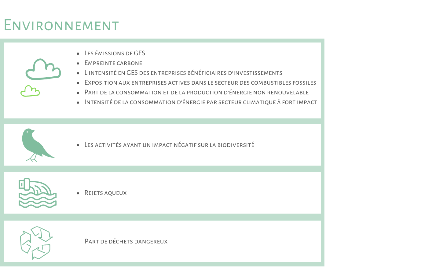 convergence des données extra-financières indicateurs environnement convergence des données extra-financières indicateurs environnement